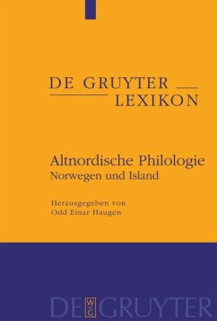 Altnordische Philologie - Haugen, Odd Einar (Hrsg.)