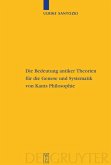 Die Bedeutung antiker Theorien für die Genese und Systematik von Kants Philosophie