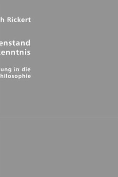 Cover Der Gegenstand der Erkenntnis