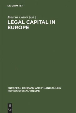 Legal Capital in Europe - Lutter, Marcus (ed.)