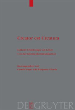 Creator est Creatura - Bayer, Oswald / Gleede, Benjamin (Hgg.)