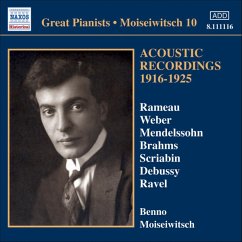 Acoustic Recordings 1916-1925 - Moiseiwitsch,Benno