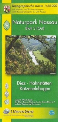 Topographische Karte Rheinland-Pfalz Naturpark Nassau