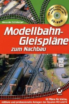 Cover Modellbahn-Gleispläne zum Nachbau, m. CD-ROM