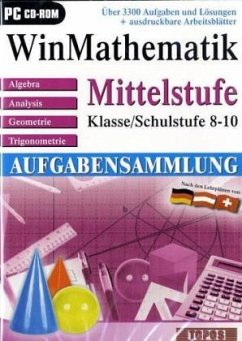 WinMathematik, Mittelstufe, Klasse/Schulstufe 8-10, Aufgabensammlung, 1 CD-ROM