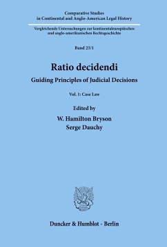 Ratio decidendi. - Bryson, W. Hamilton / Dauchy, Serge (eds.)