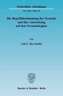 Cover Die Begriffsbestimmung des Versuchs und ihre Auswirkung auf den Versuchsbeginn.