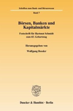 Börsen, Banken und Kapitalmärkte - Bessler, Wolfgang (Hrsg.)