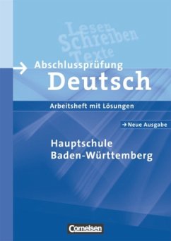 Cover Hauptschule Baden-Württemberg, Neue Ausgabe / Abschlussprüfung Deutsch