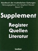 Supplement / Handbuch der musikalischen Gattungen Bd.16 Supplement / Handbuch der musikalischen Gattungen Bd.16