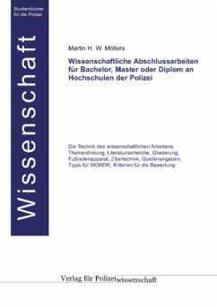 Cover Wissenschaftliche Abschlussarbeiten für Bachelor, Master oder Diplom an Hochschulen der Polizei