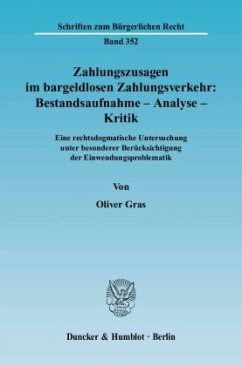 Cover Zahlungszusagen im bargeldlosen Zahlungsverkehr: Bestandsaufnahme - Analyse - Kritik.