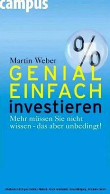 Genial einfach investieren - Weber, Martin