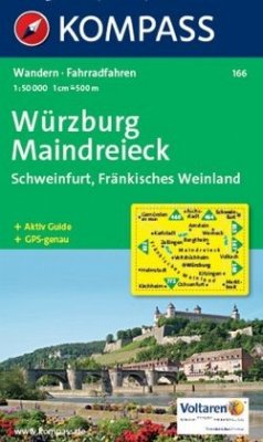 KOMPASS Wanderkarte Würzburg - Maindreieck - Schweinfurt - Fränkisches Weinland