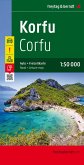 Korfu, Straßen- und Freizeitkarte 1:50.000, freytag & berndt. Korfoe. Corfu; Corfou