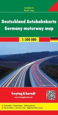 Freytag & Berndt Autokarte Deutschland, Autobahnkarte; Alemania, mapa de autopistas. Duitsland wegenkaart; Germany, motorway map. Allemagne, Carte d'autoroute; Carta autostradale della Germania