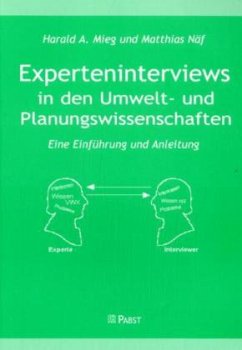 Cover Experteninterview in den Umwelt- und Planungswissenschaften
