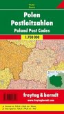 Freytag & Berndt Poster Polen, Postleitzahlen, ohne Metallstäbe. Poland, Post Codes