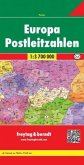 Freytag & Berndt Poster Europa, Postleitzahlen, gefalzt