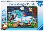 Ravensburger 10793 - Im Zauberwald, Einhorn, XXL Puzzle 100 Teile