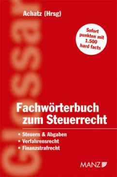 Cover Fachwörterbuch zum Steuerrecht (f. Österreich)