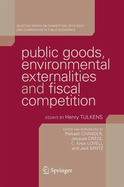Public Goods, Environmental Externalities and Fiscal Competition - Chander, Parkash / Drèze, Jacques / Lovell, C.Knox / Mintz, Jack (eds.)