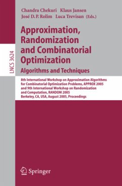 Approximation, Randomization and Combinatorial Optimization. Algorithms and Techniques - Chekuri, Chandra / Jansen, Klaus / Rolim, José D.P. / Trevisan, Luca (eds.)