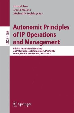 Autonomic Principles of IP Operations and Management - Parr, Gerald / Malone, David / Ó Foghlú, Mícheál