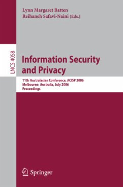 Information Security and Privacy - Batten, Lynn / Safavi-Naini, Reihaneh (eds.)