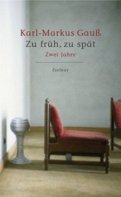 Zu früh, zu spät - Gauß, Karl-Markus