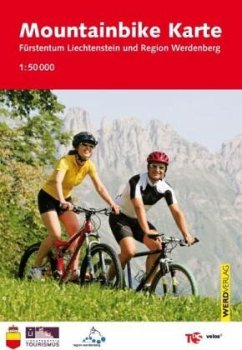 Mountainbike Karte Fürstentum Liechtenstein und Region Werdenberg