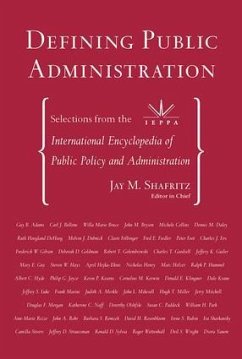 Defining Public Administration - Shafritz