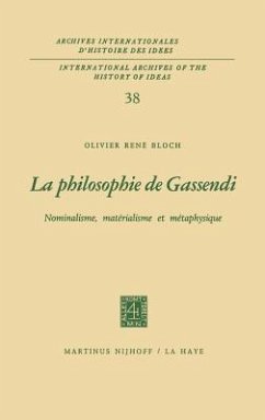 La philosophie de Gassendi - Bloch, Olivier René