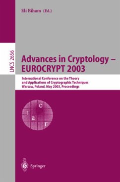 Advances in Cryptology ¿ EUROCRYPT 2003 - Biham, Eli (ed.)