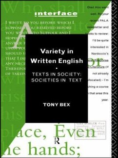 Variety in Written English - Bex, Tony