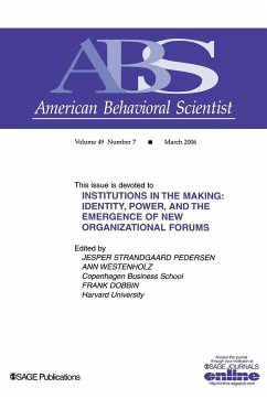 Institutions in the Making - Pedersen, Jesper S.; Westenholz, Ann; Dobbin, Frank R.