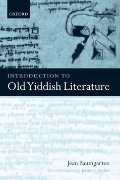 Introduction to Old Yiddish Literature - Baumgarten, Jean