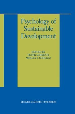 Psychology of Sustainable Development - Schmuck, Peter / Schultz, Wesley P. (eds.)