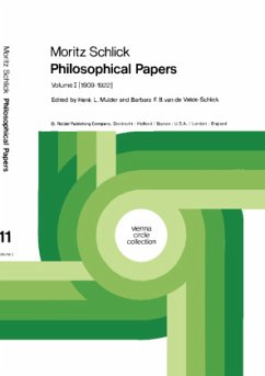 Moritz Schlick Philosophical Papers - Schlick, Moritz