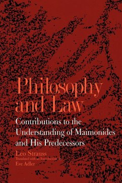 Philosophy and Law - Strauss, Leo