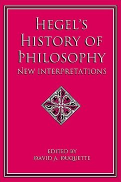 Hegel's History of Philosophy: New Interpretations