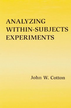 Analyzing Within-subjects Experiments - Cotton, John W