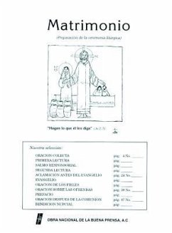Matrimonio: Preparacion Para La Ceremonia Liturgica = Matrimonio - Guinea, Wifredo