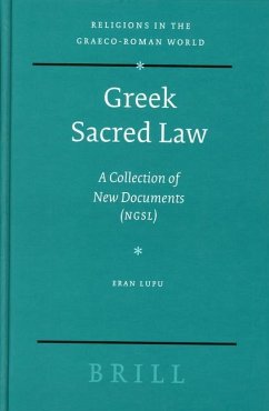 Greek Sacred Law - Lupu, Eran