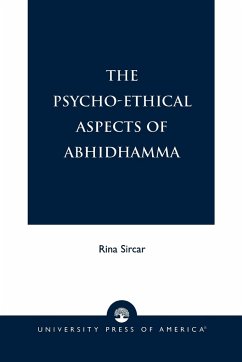 The Psycho-Ethical Aspects of Abhidhamma - Sircar, Rina