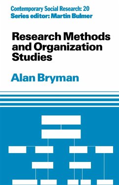 Research Methods and Organization Studies - Bryman, Alan