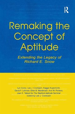 Remaking the Concept of Aptitude - Corno, Lyn; Cronbach, Lee J; Kupermintz, Haggai