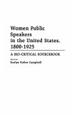 Women Public Speakers in the United States, 1800-1925
