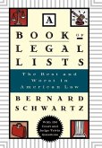 A Book of Legal Lists