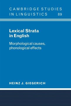 Lexical Strata in English - Giegerich, Heinz; Heinz J., Giegerich